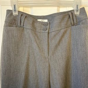 Vintage Ann Taylor LOFT Petite Neutral Grey Career Trouser Pants 6P